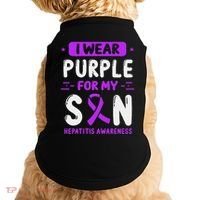 Autoimmune Hepatitis Awareness Son Purple Ribbon Children Doggie Tank thumb 0