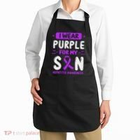 Autoimmune Hepatitis Awareness Son Purple Ribbon Children Apron thumb 2