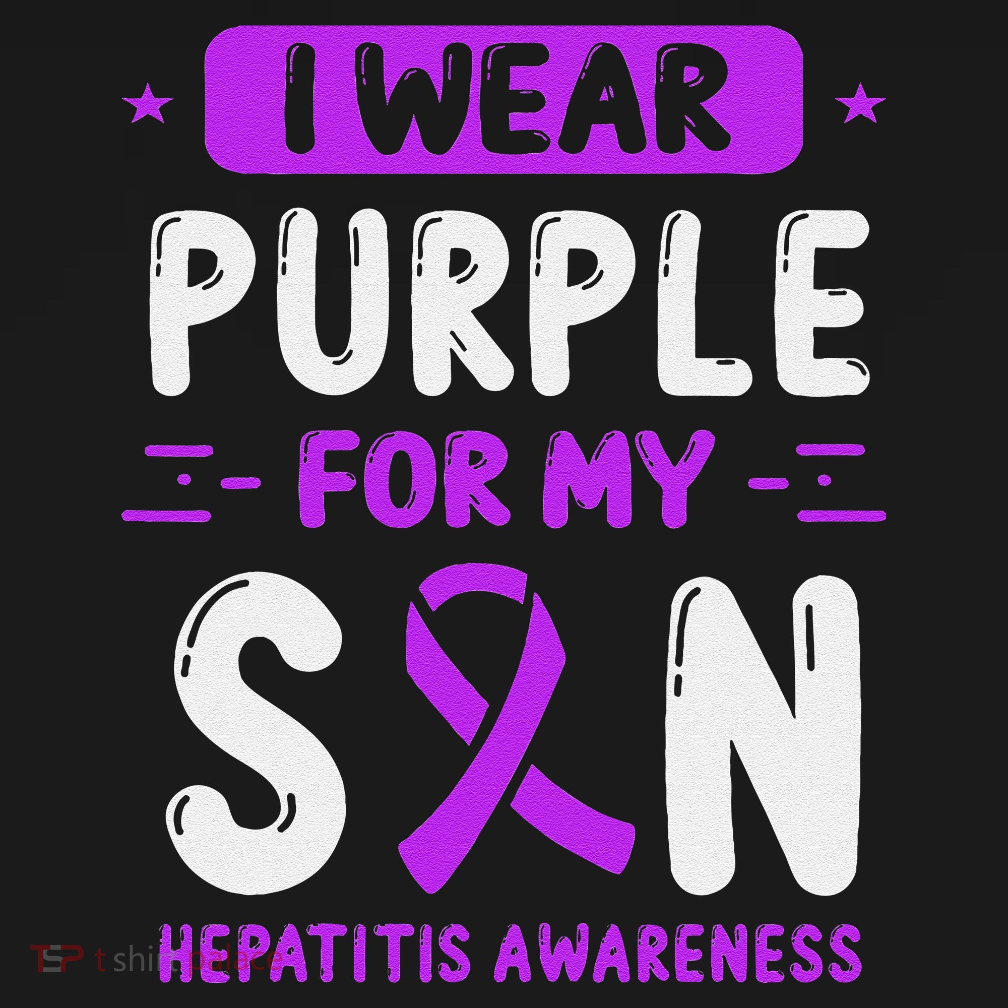 Autoimmune Hepatitis Awareness Son Purple Ribbon Children Apron