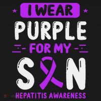 Autoimmune Hepatitis Awareness Son Purple Ribbon Children Sweatshirt thumb 3