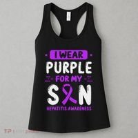 Autoimmune Hepatitis Awareness Son Purple Ribbon Children Women's Tank Top thumb 3