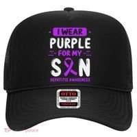 Autoimmune Hepatitis Awareness Son Purple Ribbon Children Hat thumb 0