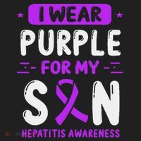 Autoimmune Hepatitis Awareness Son Purple Ribbon Children Hat thumb 2