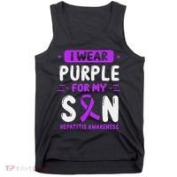 Autoimmune Hepatitis Awareness Son Purple Ribbon Children Tank Top thumb 0