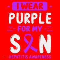 Autoimmune Hepatitis Awareness Son Purple Ribbon Children Santa Hat thumb 1