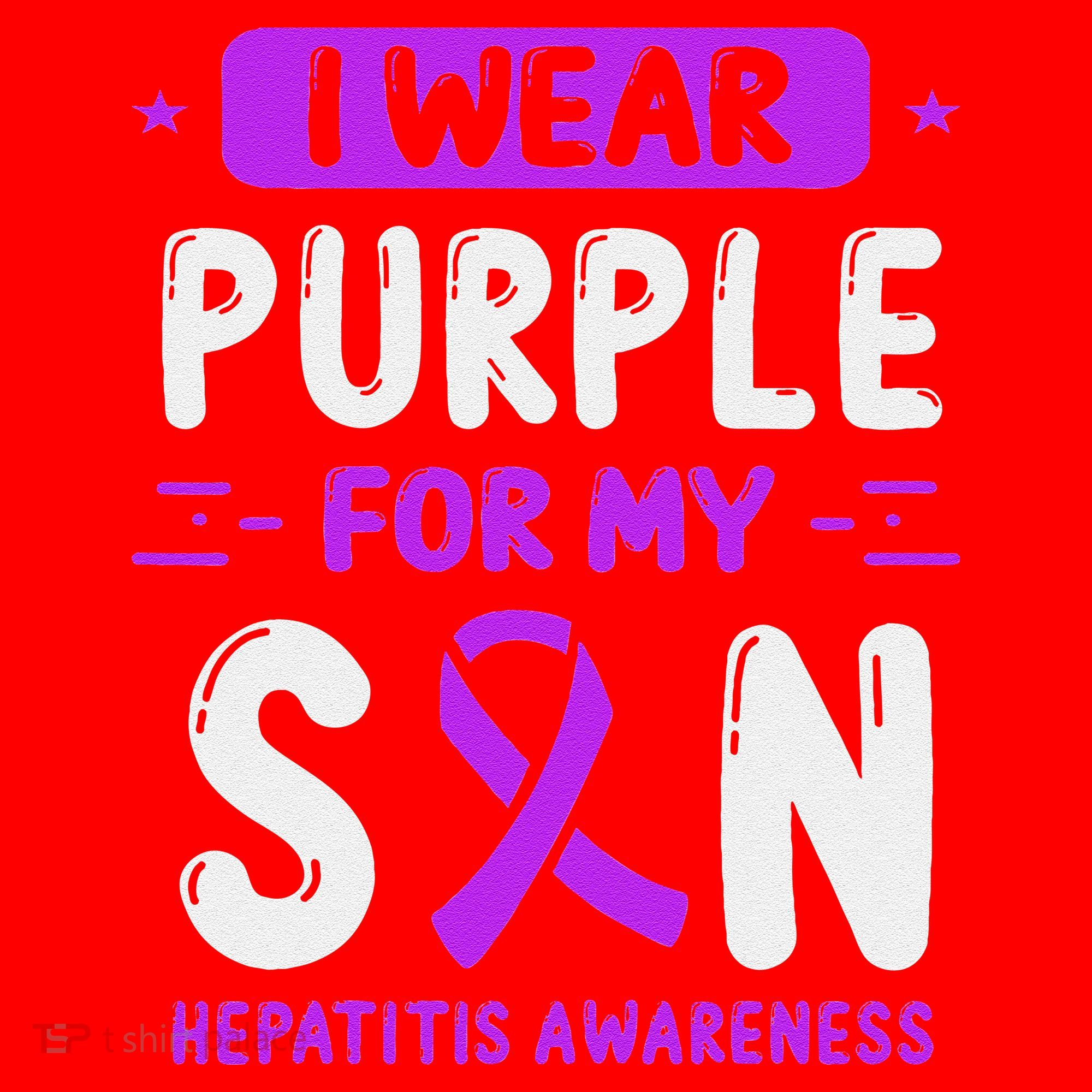 Autoimmune Hepatitis Awareness Son Purple Ribbon Children Santa Hat