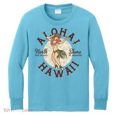 Aloha Hawaii Kids Long Sleeve Shirt