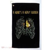 A HeartS A Heavy Burden Howls Castle Golf Towel thumb 0