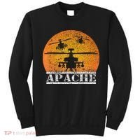 Apache Helicopter AH64 Attack Helicopters Pilot Sunset Sweatshirt thumb 0