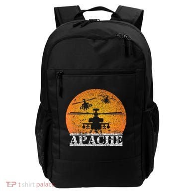 Apache Helicopter AH64 Attack Helicopters Pilot Sunset Backpack