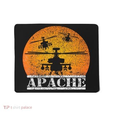 Apache Helicopter AH64 Attack Helicopters Pilot Sunset Mousepad