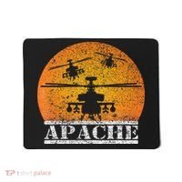 Apache Helicopter AH64 Attack Helicopters Pilot Sunset Mousepad thumb 0