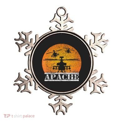 Apache Helicopter AH64 Attack Helicopters Pilot Sunset Ornament