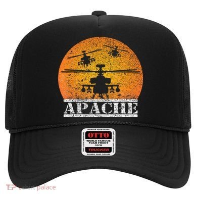 Apache Helicopter AH64 Attack Helicopters Pilot Sunset Hat