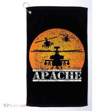 Apache Helicopter AH64 Attack Helicopters Pilot Sunset Golf Towel