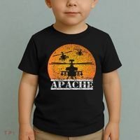 Apache Helicopter AH64 Attack Helicopters Pilot Sunset Toddler T-Shirt thumb 2