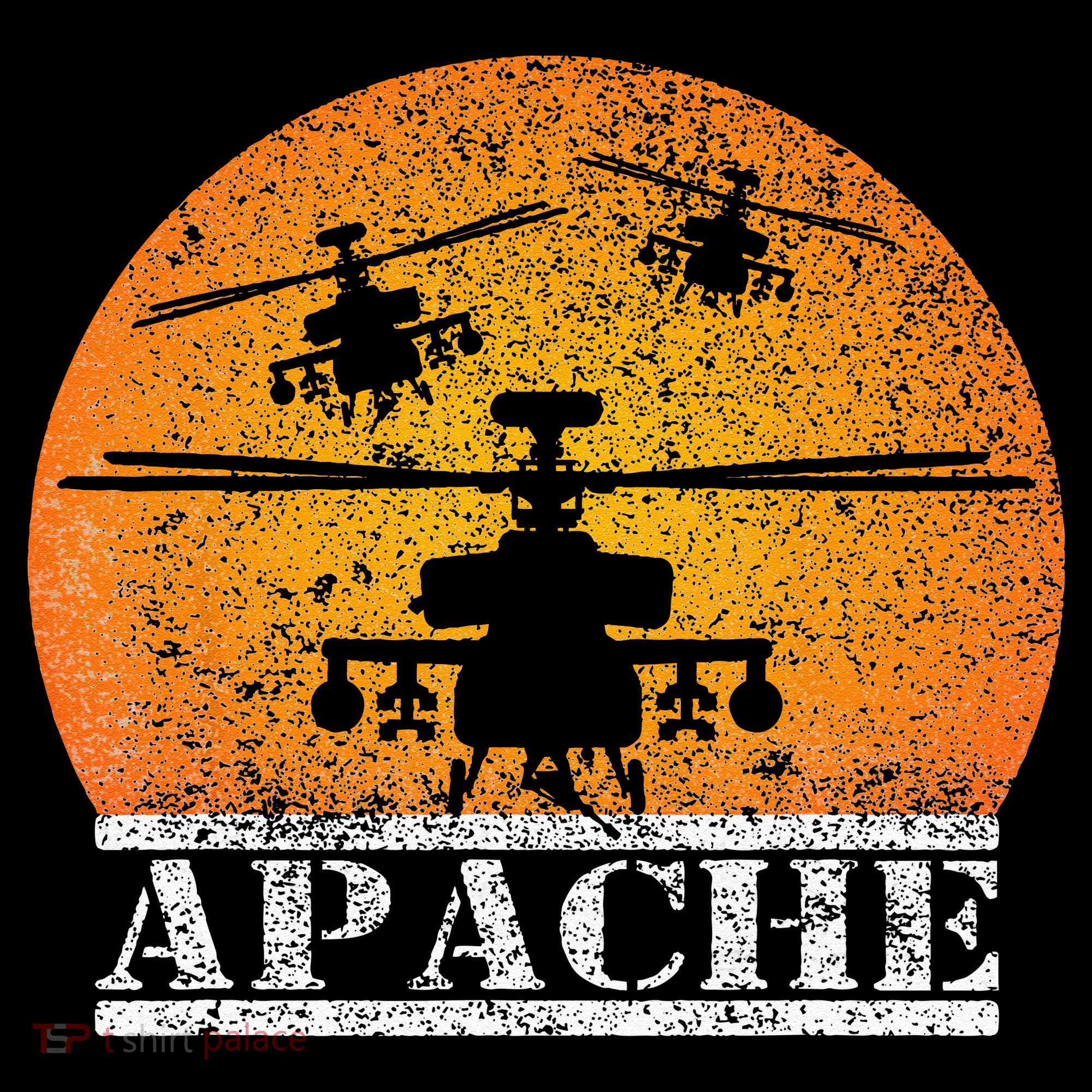 Apache Helicopter AH64 Attack Helicopters Pilot Sunset Women's Long Sleeve Shirt