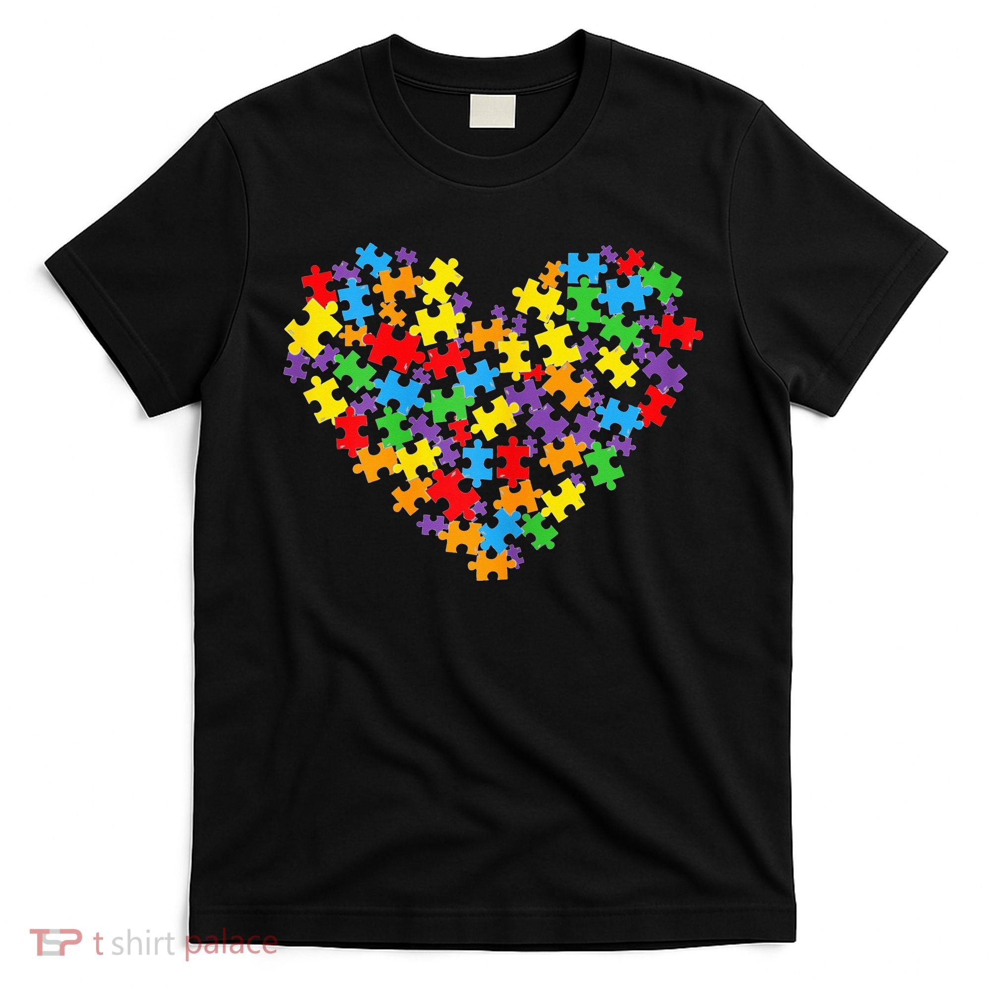 Autism Heart Autism puzzle proud Autism Mom T-Shirt