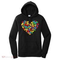 Autism Heart Autism puzzle proud Autism Mom Women's Hoodie thumb 0