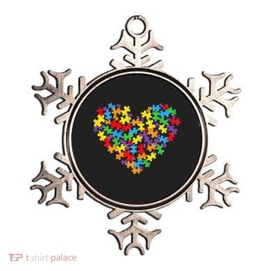 Autism Heart Autism puzzle proud Autism Mom Ornament