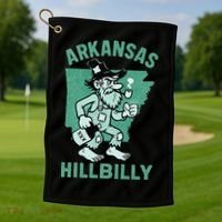 Arkansas Hillbilly Golf Towel thumb 1