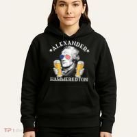 Alexander Hammeredton Alexander Hamilton Beer Drinking Party Hoodie thumb 5
