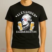 Alexander Hammeredton Alexander Hamilton Beer Drinking Party T-Shirt thumb 3
