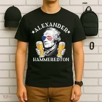 Alexander Hammeredton Alexander Hamilton Beer Drinking Party T-Shirt thumb 6