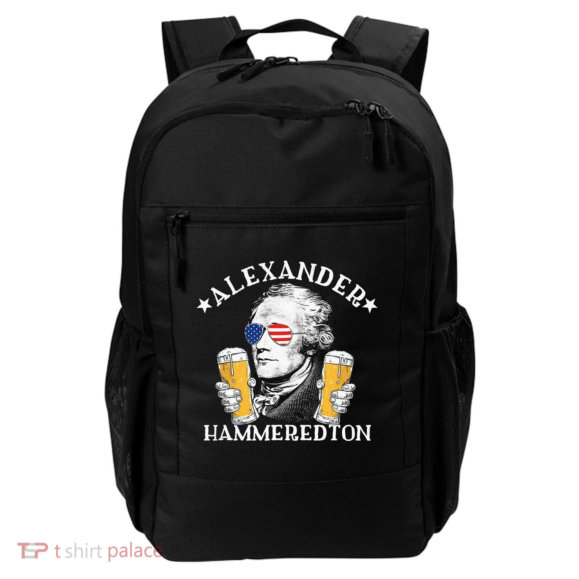 Alexander Hammeredton Alexander Hamilton Beer Drinking Party Backpack