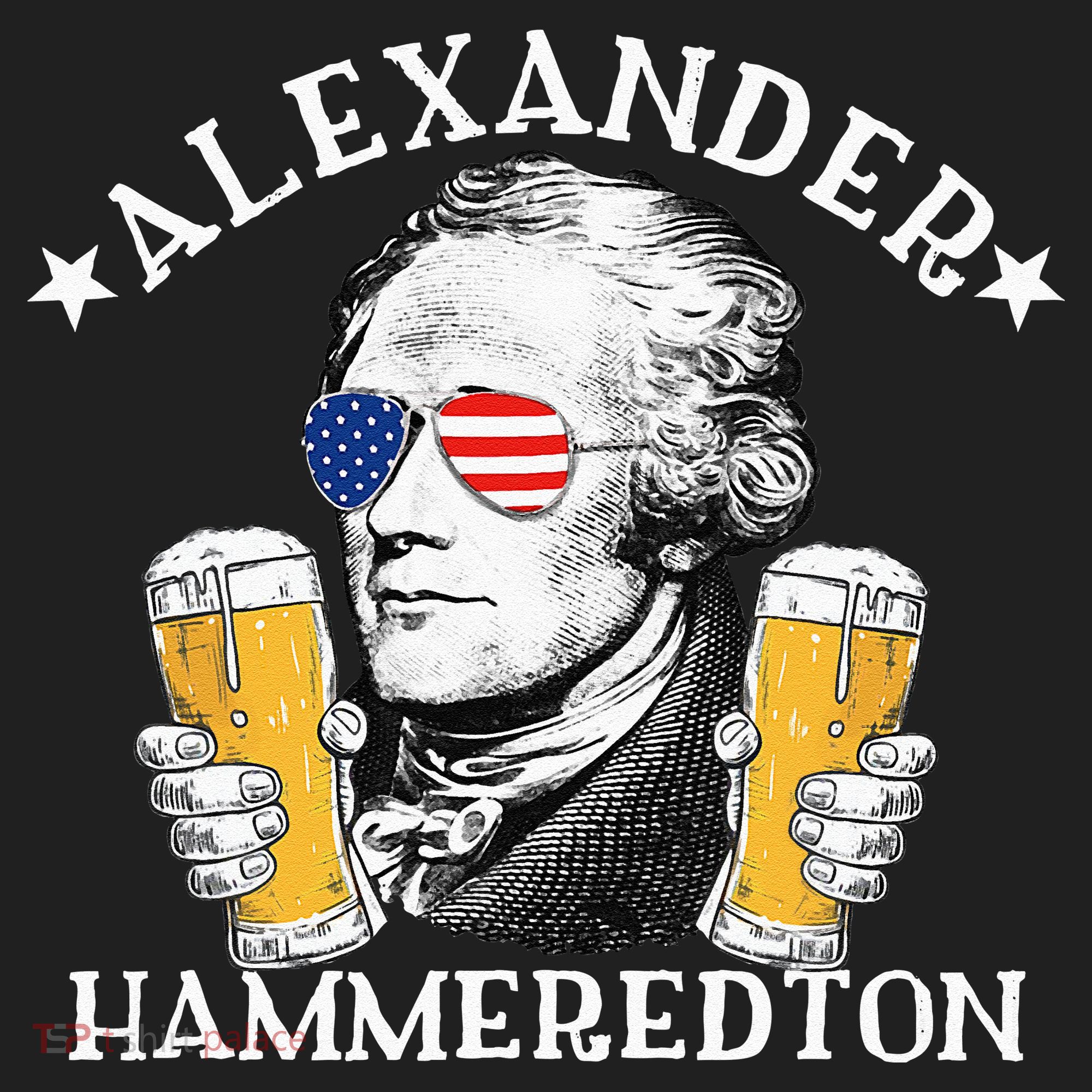 Alexander Hammeredton Alexander Hamilton Beer Drinking Party Hat