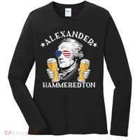 Alexander Hammeredton Alexander Hamilton Beer Drinking Party Women's Long Sleeve Shirt thumb 0