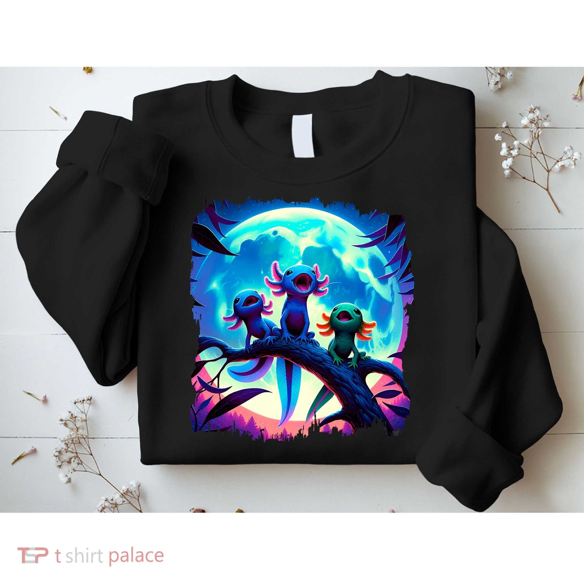 Axolotls Howl At Moon Axolotl Owner Sweatshirt