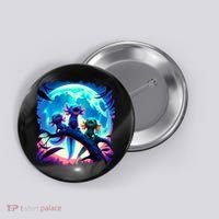 Axolotls Howl At Moon Axolotl Owner Button thumb 0