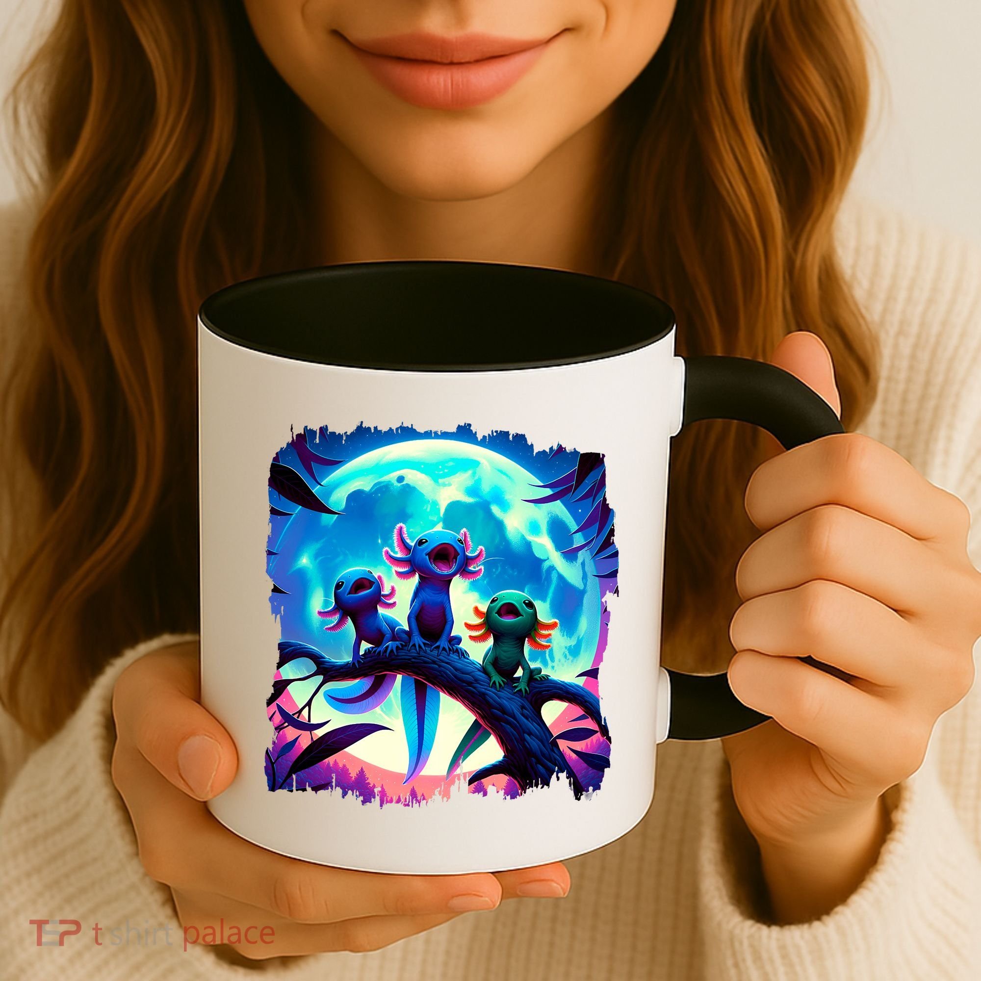 Axolotls Howl At Moon Axolotl Owner Coffee Mug
