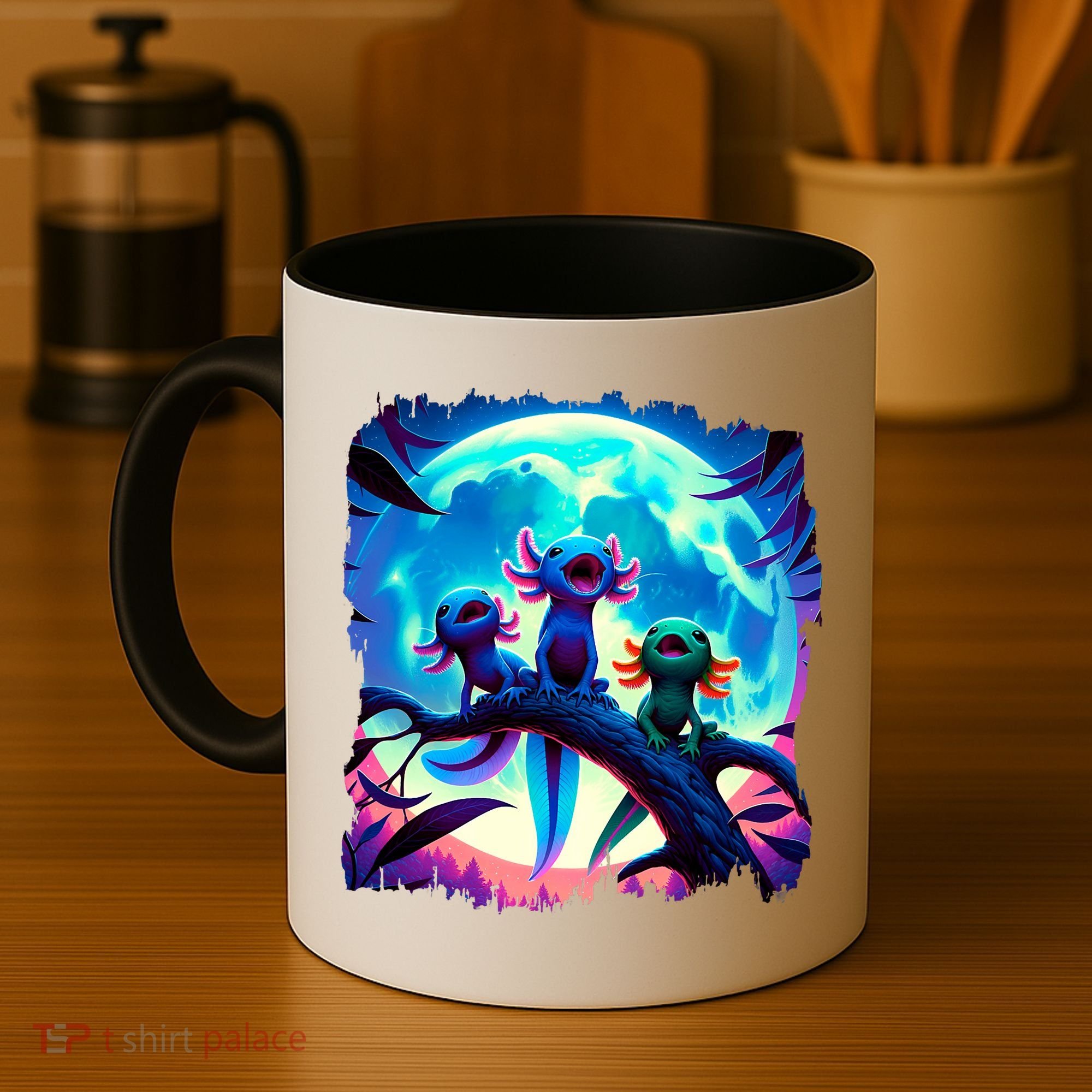 Axolotls Howl At Moon Axolotl Owner Coffee Mug