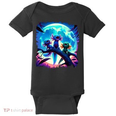 Axolotls Howl At Moon Axolotl Owner Baby Bodysuit