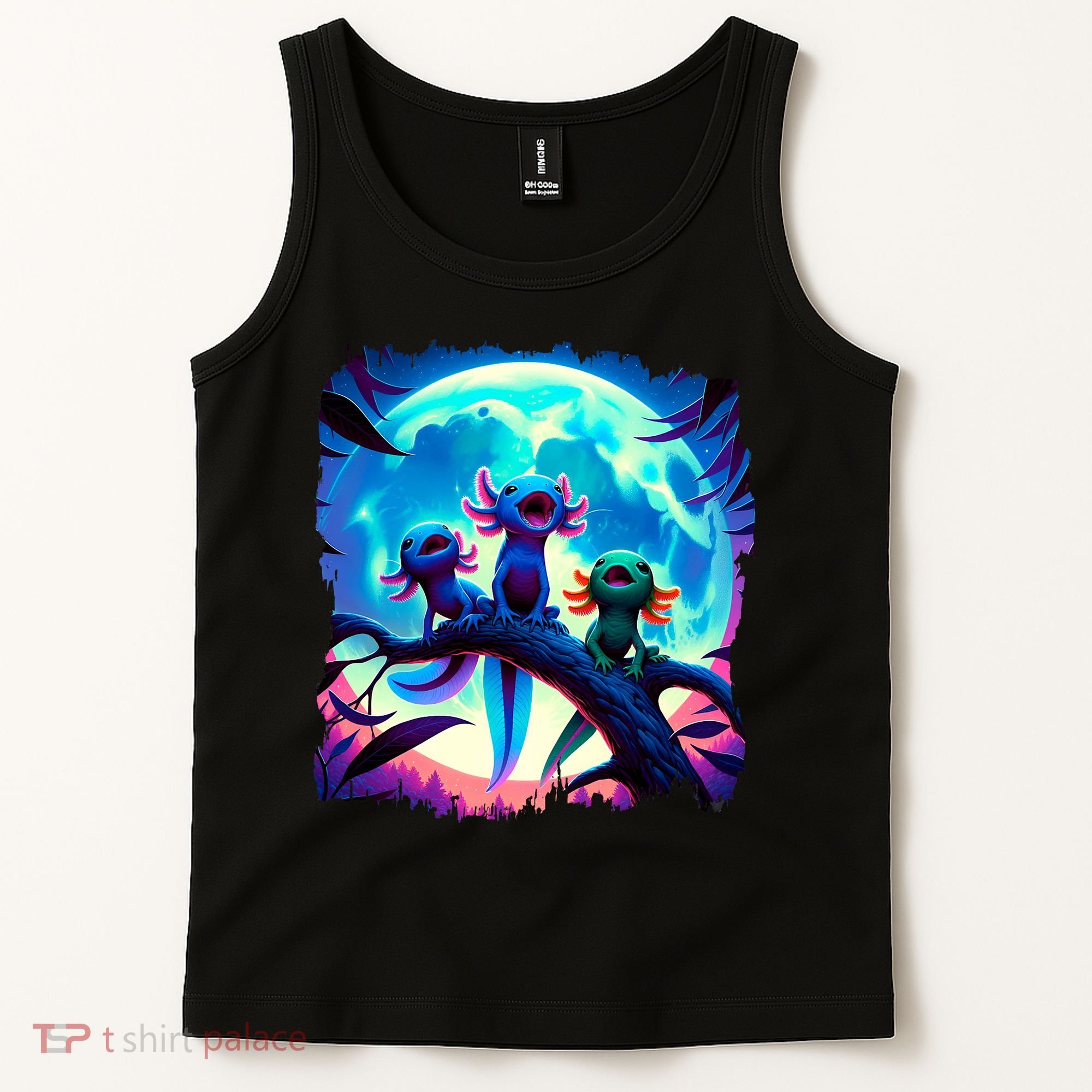 Axolotls Howl At Moon Axolotl Owner Tank Top