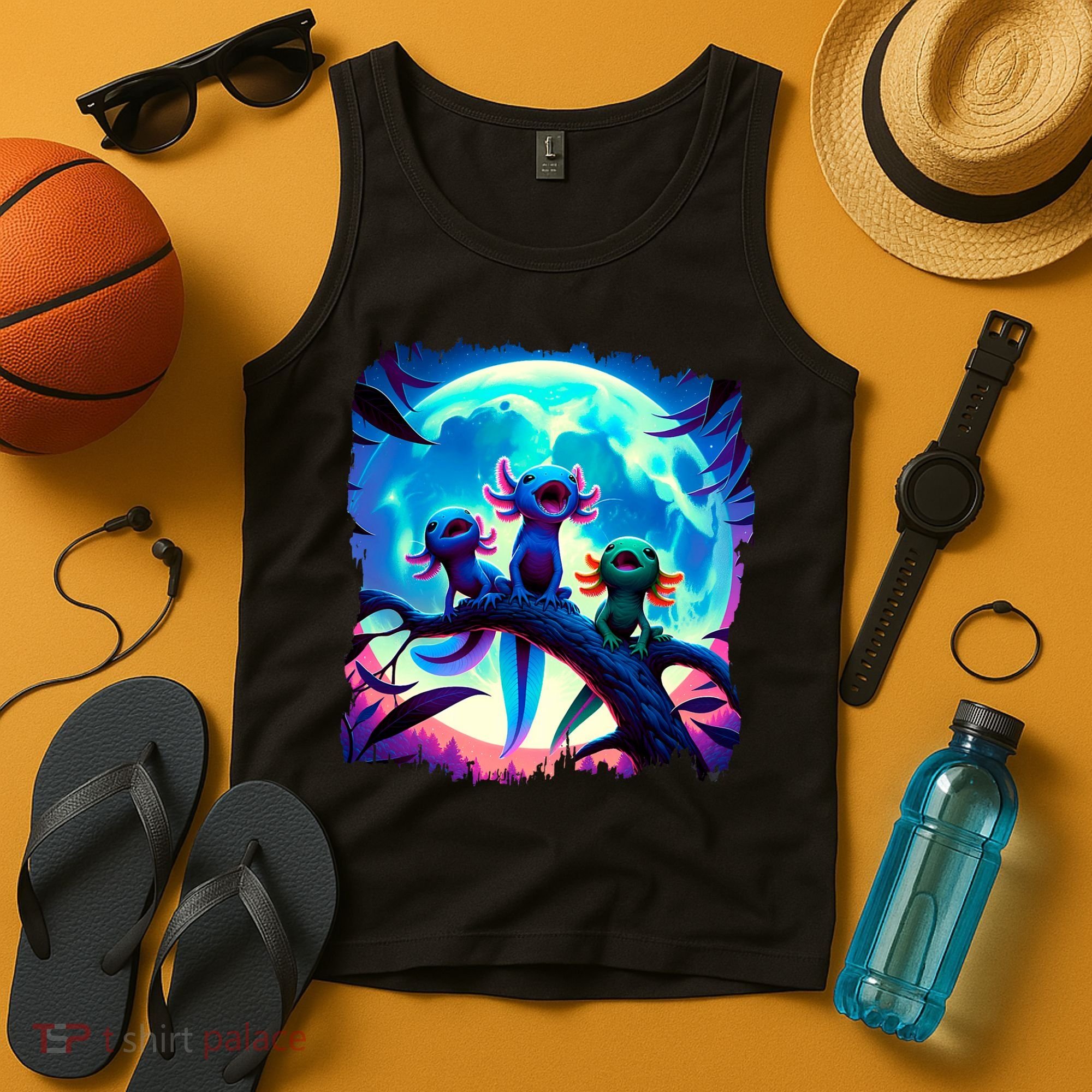 Axolotls Howl At Moon Axolotl Owner Tank Top