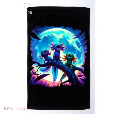 Axolotls Howl At Moon Axolotl Owner Golf Towel