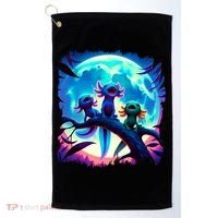 Axolotls Howl At Moon Axolotl Owner Golf Towel thumb 0
