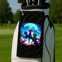 Axolotls Howl At Moon Axolotl Owner Golf Towel thumb 2