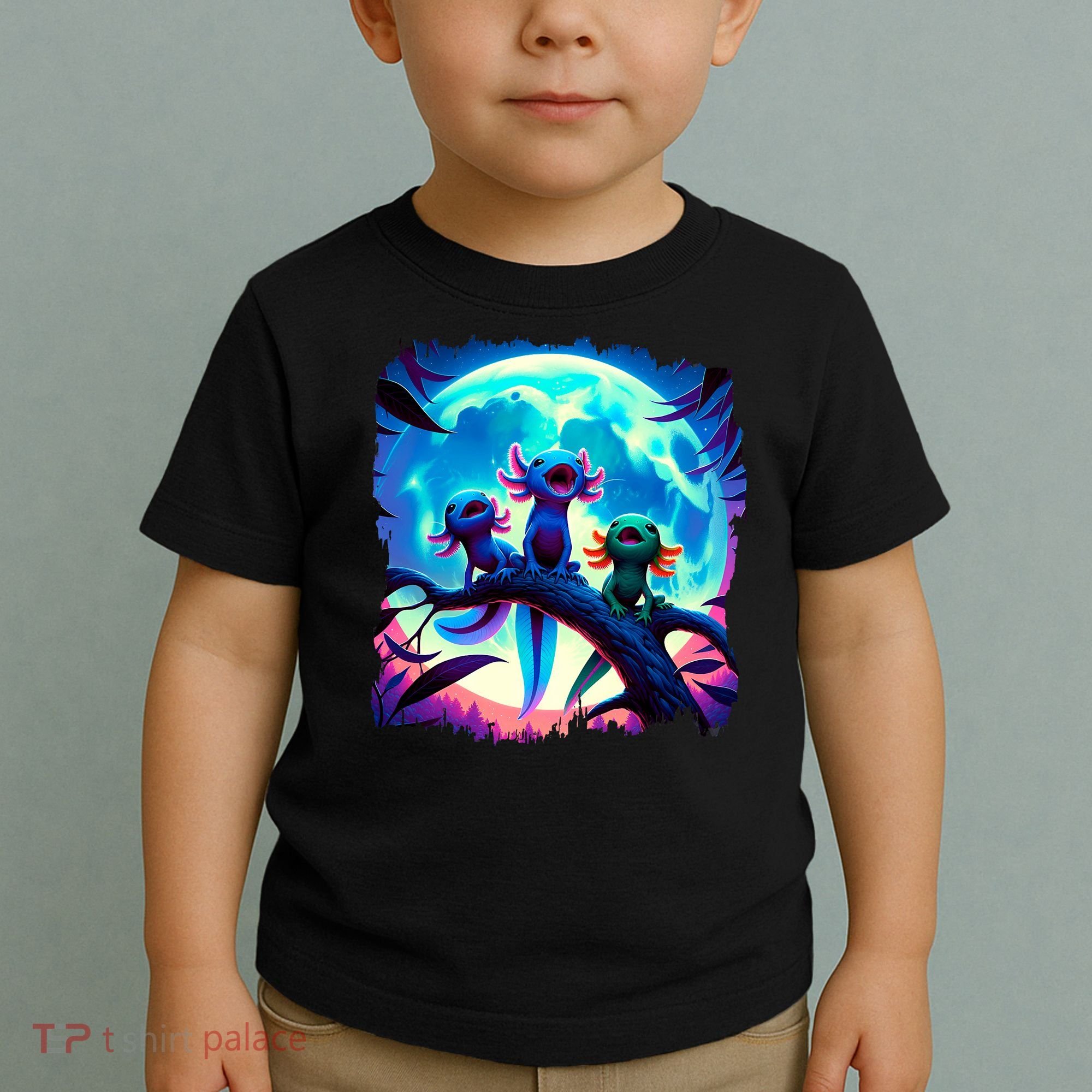 Axolotls Howl At Moon Axolotl Owner Toddler T-Shirt