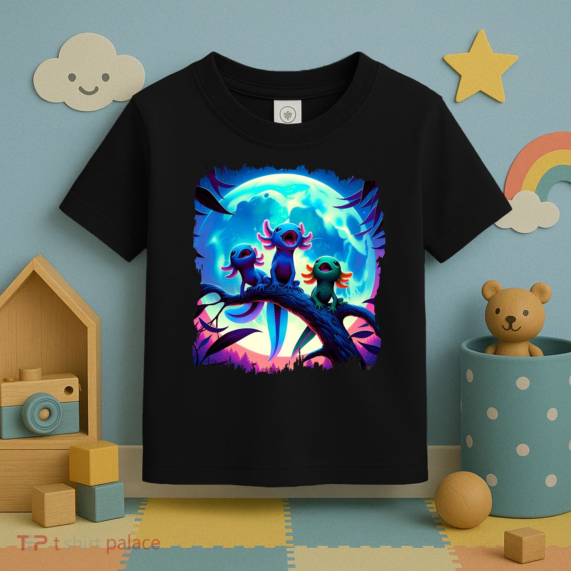 Axolotls Howl At Moon Axolotl Owner Toddler T-Shirt