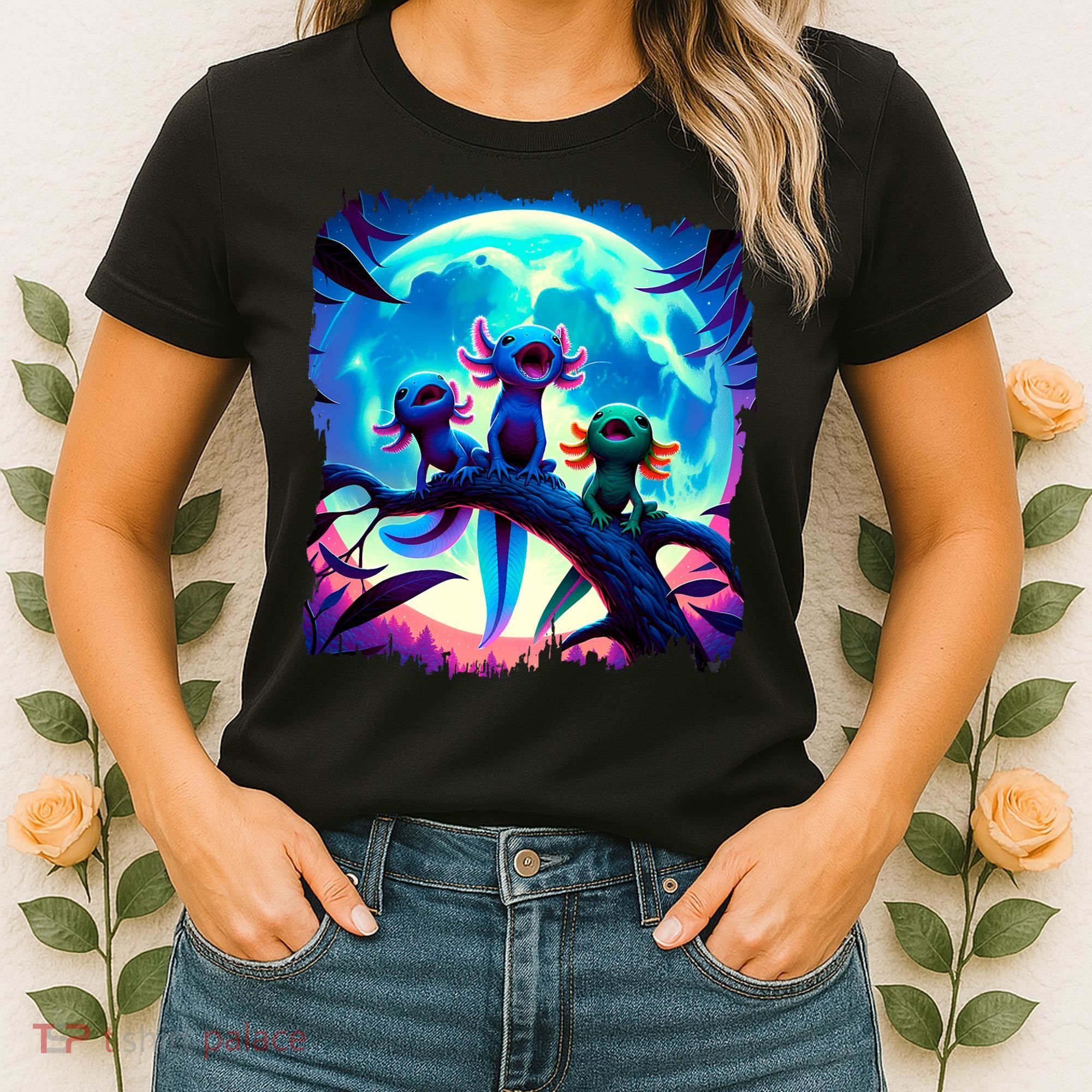 Axolotls Howl At Moon Axolotl Owner Women's T-Shirt
