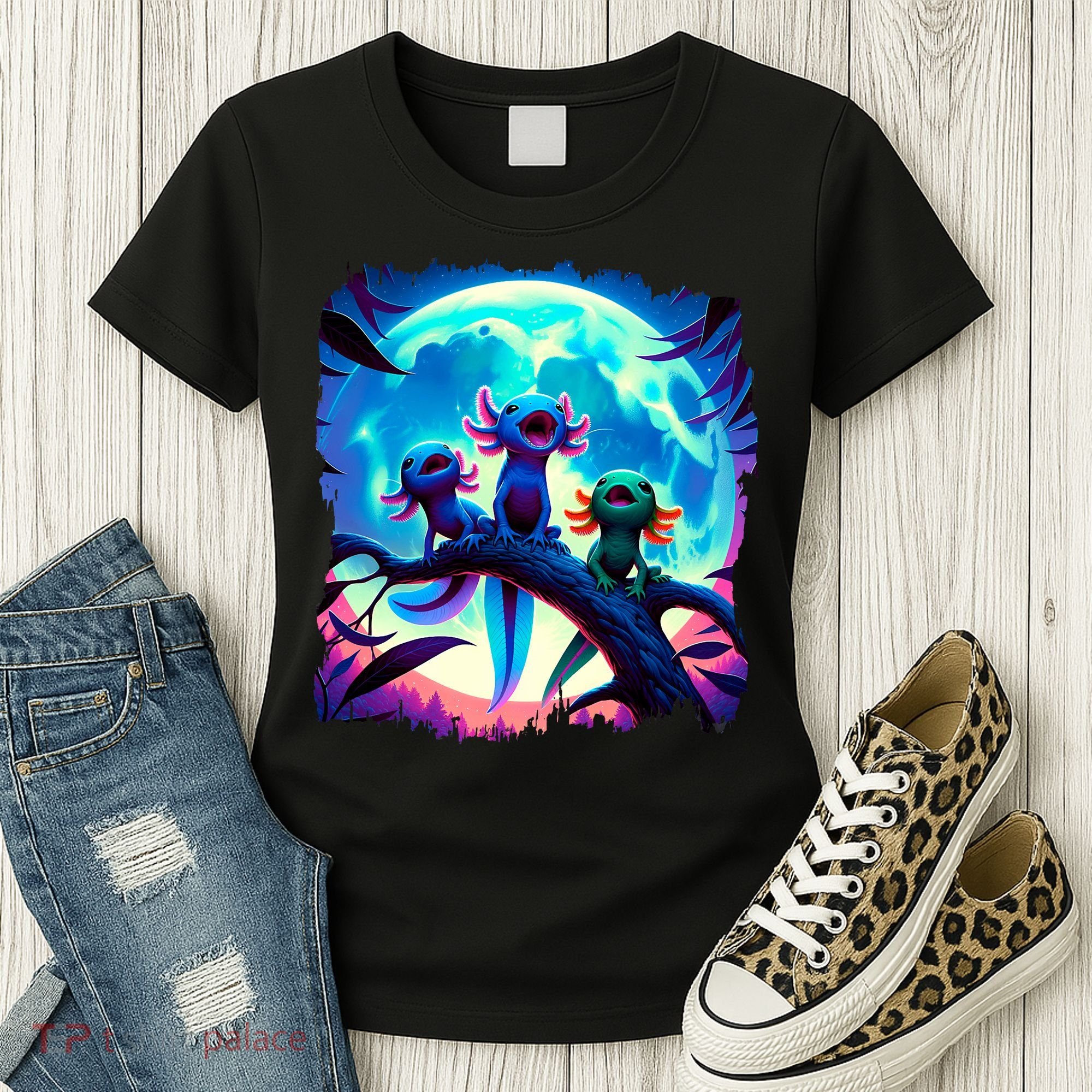 Axolotls Howl At Moon Axolotl Owner Women's T-Shirt