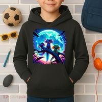 Axolotls Howl At Moon Axolotl Owner Kids Hoodie thumb 2