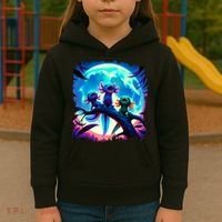 Axolotls Howl At Moon Axolotl Owner Kids Hoodie thumb 3