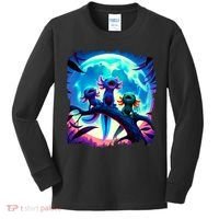 Axolotls Howl At Moon Axolotl Owner Kids Long Sleeve Shirt thumb 0