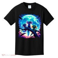 Axolotls Howl At Moon Axolotl Owner Kids T-Shirt thumb 0