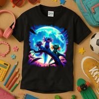 Axolotls Howl At Moon Axolotl Owner Kids T-Shirt thumb 3